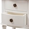 Baxton Studio Audrey Country Cottage Farmhouse White Finished 2-Drawer Nightstand 147-8180 - alternate 5